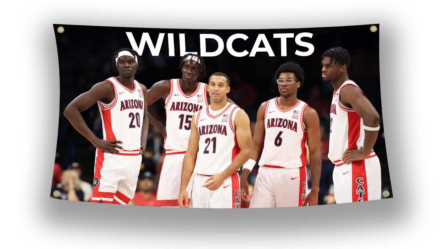Arizona Wildcats Basketball Flag