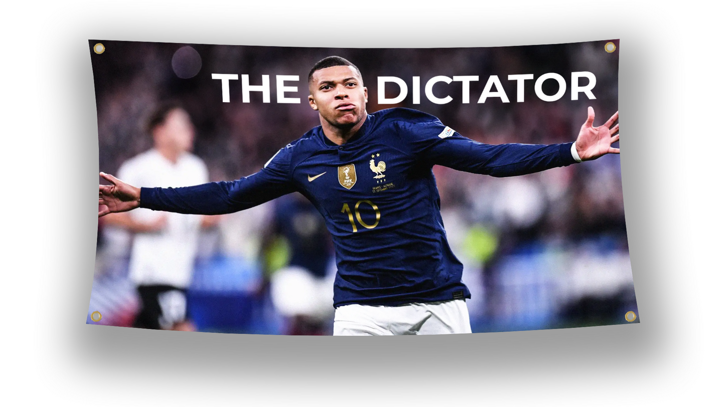 Kylian Mbappé "THE DICTATOR" Flag