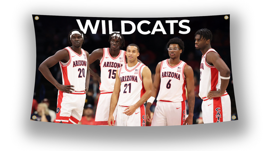 Arizona Wildcats Basketball Flag