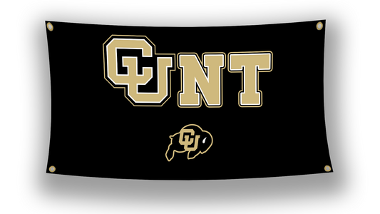 CU Boulder "CUNT" Flag