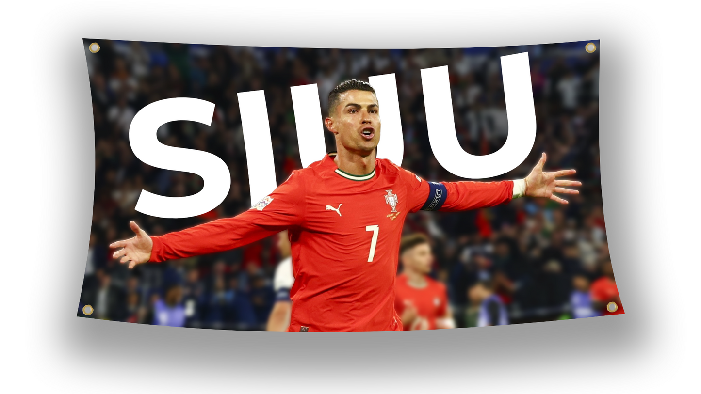 Cristiano Ronaldo "SIUU" Flag